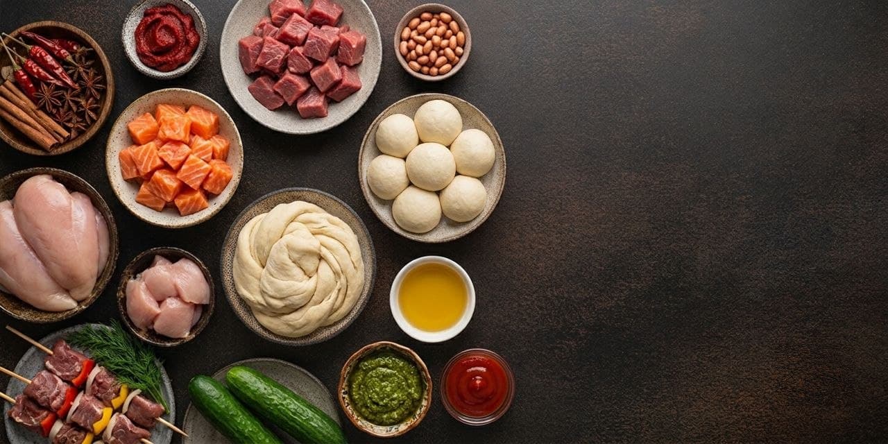 Fresh ingredients from Alsham Dough